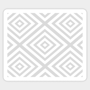 Abstract geometric pattern - gray and white. Sticker